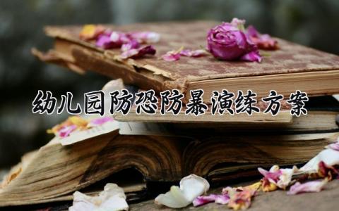 幼儿园防恐防暴演练方案及流程 幼儿园防恐防暴演练方案总结简短