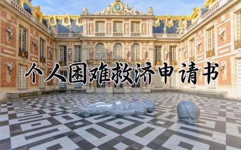 个人困难救济申请书怎么写 个人困难补助申请书范文模板