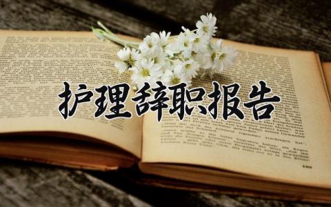 2024护理辞职报告范文 护理人员离职申请书合集