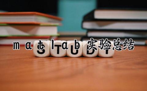 matlab实验总结  实验报告心得体会  (14篇）