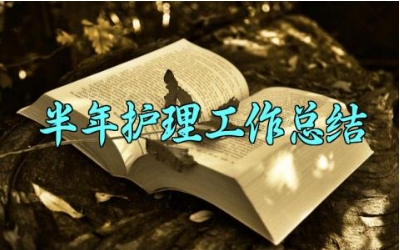 半年护理工作总结 半年护理工作总结2024(17篇)