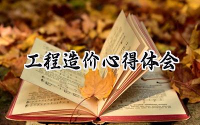 工程造价心得体会3000字范文 (16篇)