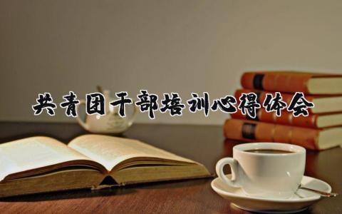 共青团干部培训心得体会精选14篇