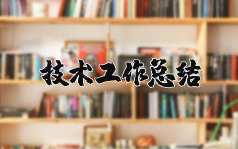 技术工作总结个人范文大全 技术人员个人年度工作总结