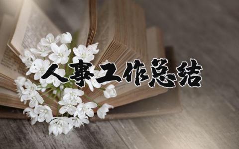 人事工作总结范文合集 人事部门个人工作进展汇报