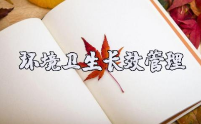 环境卫生长效管理机制方案 人居环境长效管护机制方案