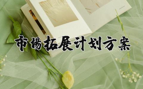 市场拓展计划方案设计模板 市场拓展计划方案怎么写范文