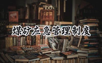 2025煤矿应急管理制度优秀总结范文(14篇）