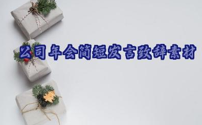 2024年公司年会简短发言致辞素材范文21篇